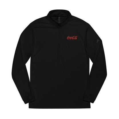 Quarter-Zip Pullover, Stylish Athletic Wear, Embroidered Coca-Cola Logo
