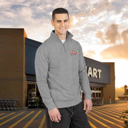 Wonderbread Embroidered Floral Wave Quarter-Zip Pullover