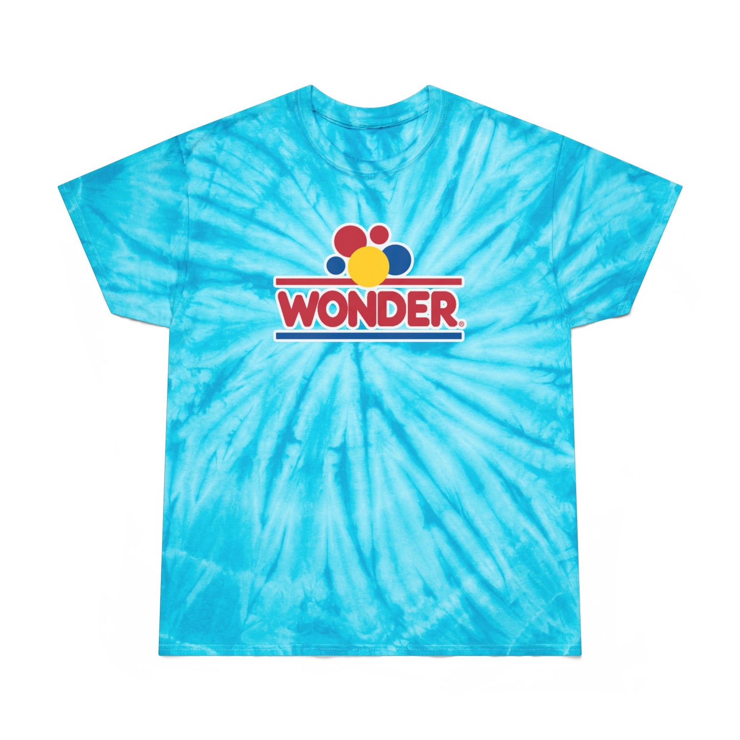 Retro Tie-Dye Tee, Wonder Bread Graphic Shirt, Vintage Cyclone Shirt, Fun Summer T-Shirt, Casual Wear, Gift for Food Lovers, 80s Nostalgia