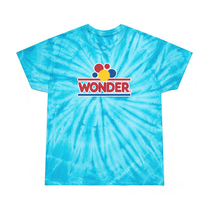 Retro Tie-Dye Tee, Wonder Bread Graphic Shirt, Vintage Cyclone Shirt, Fun Summer T-Shirt, Casual Wear, Gift for Food Lovers, 80s Nostalgia