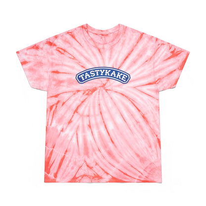 Retro Tie-Dye Tee with Tastykake logo, Vintage Cyclone Shirt, Fun Summer T-Shirt