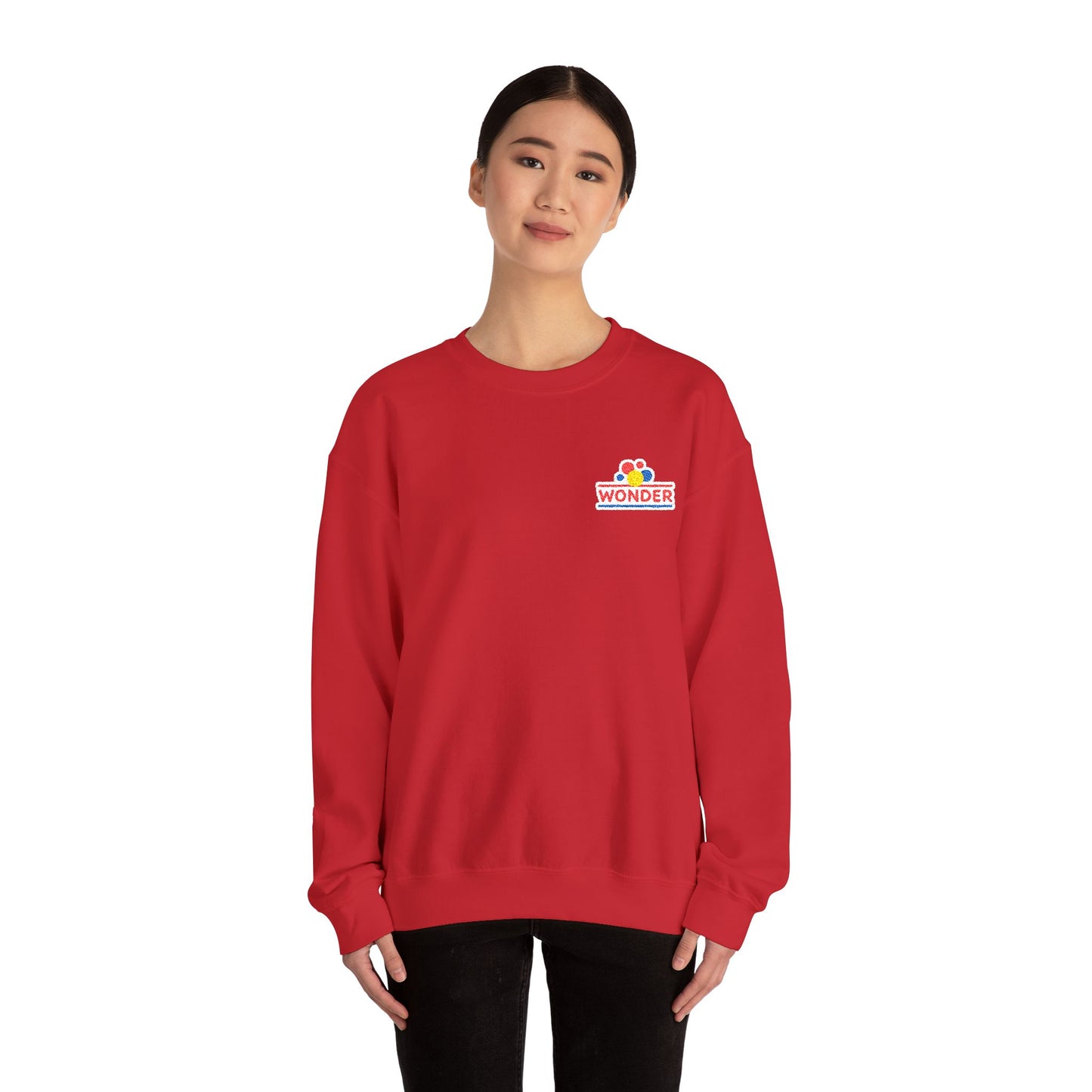 Vintage Crewneck Sweatshirt with Wonder Bread Embroided logo