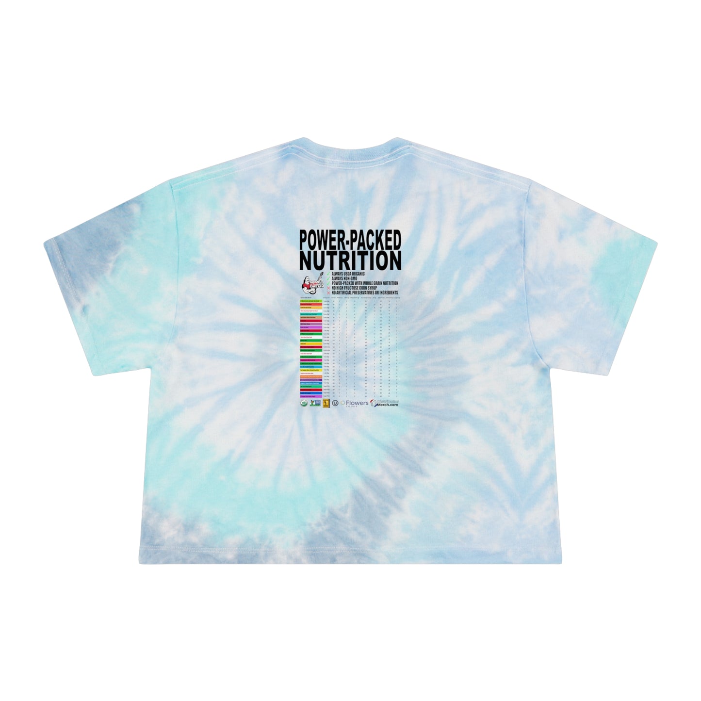 Dave's Killer Bread Women's Tie-Dye Crop Tee, Summer Fashion Top, Trendy Casual Wear, Unique Gift Idea, Boho Style Shirt, Festival Outfit