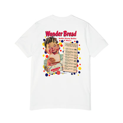 T-Shirt Short-Sleeve Jersey, USA-Made Unisex ,Wonder bread, Vintage front and back.