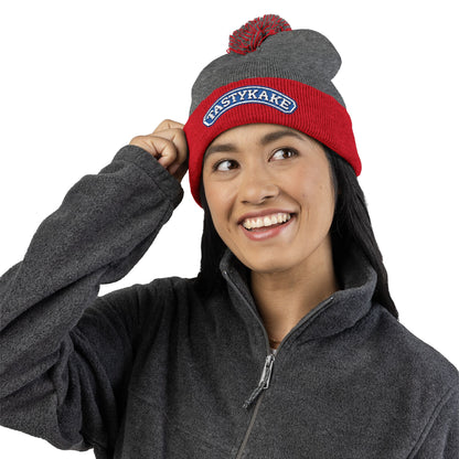 TastyKake Embroidered Pom-Pom Knit Cap – TastyKake Logo