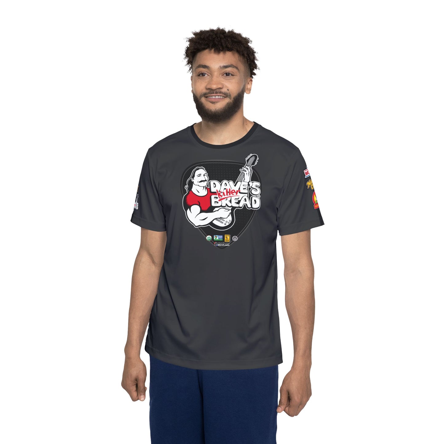 CARBON, Camiseta deportiva para hombre DKB, ¡Logos laterales!