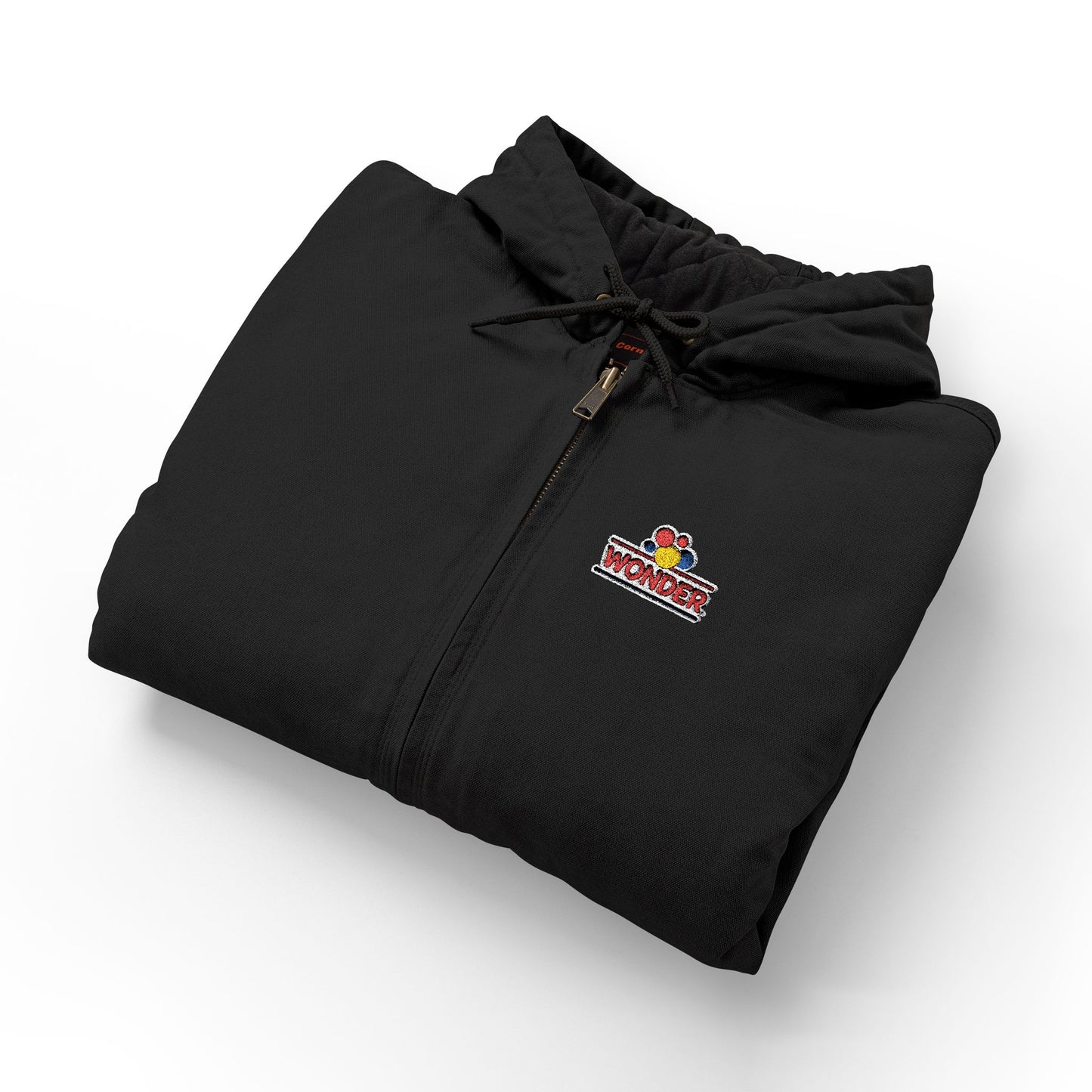 Wonderbread Embroidered Duck Cloth Work Jacket — Men's Hooded Outdoor Workwear
