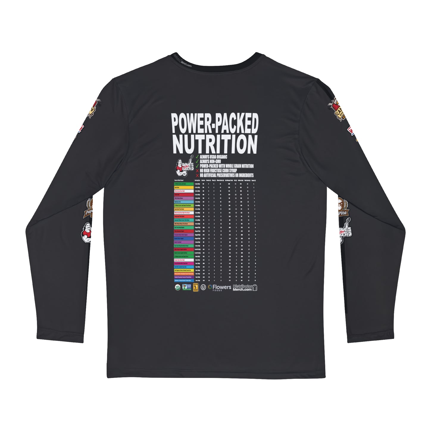 CARBON, Long Sleeve DKB, Side Logos, Power Packed Nutrition Back!