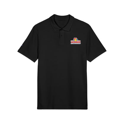 Polo Shirt with Wonder bread Embroidered front and back Logos