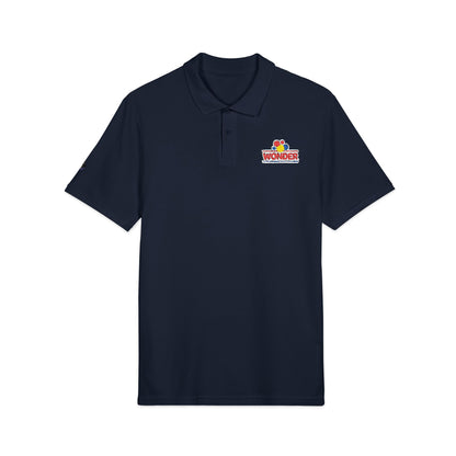 Polo Shirt with Wonder bread Embroidered front and back Logos