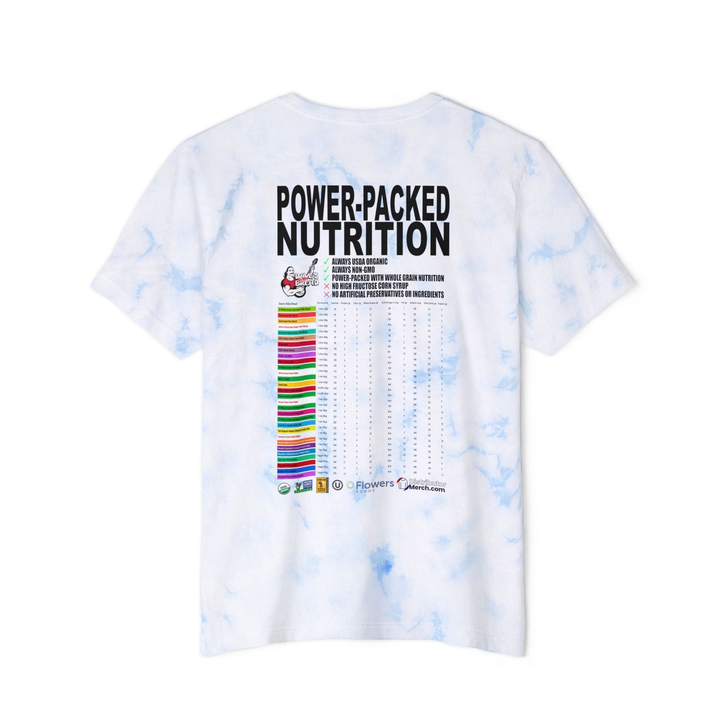 Dave's Killer Bread Unisex Tie-Dye Graphic Tee – Casual Cool Vibes, Music Lovers Shirt, Festival Fashion, Gifting for Foodies, Summer Wardrobe Essential