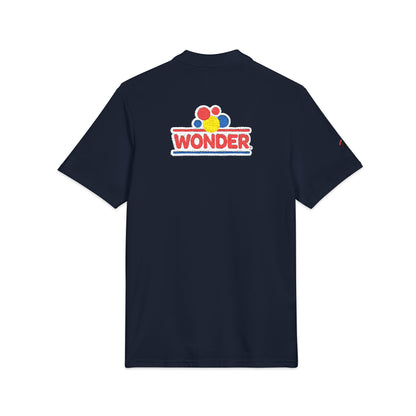 Polo Shirt with Wonder bread Embroidered front and back Logos