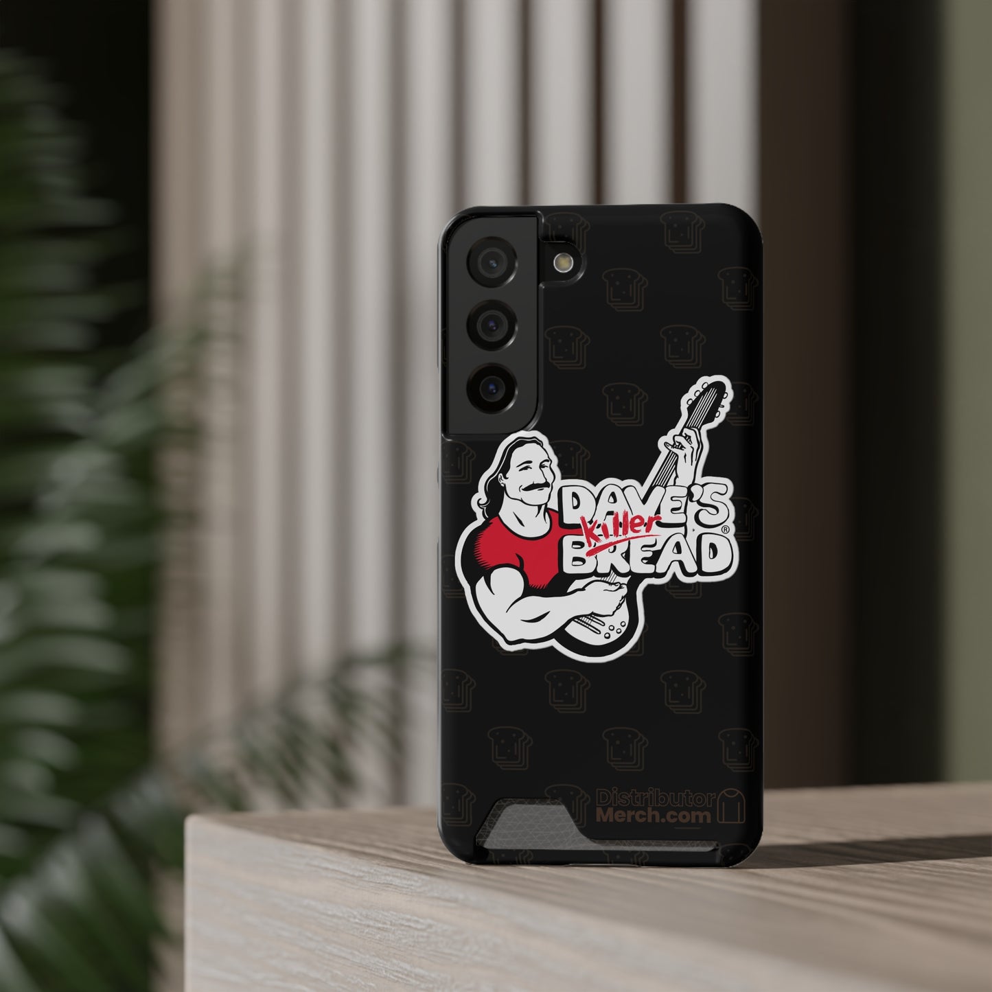 Phone Case With Card Holder, Dave's Killer Bread Logo.