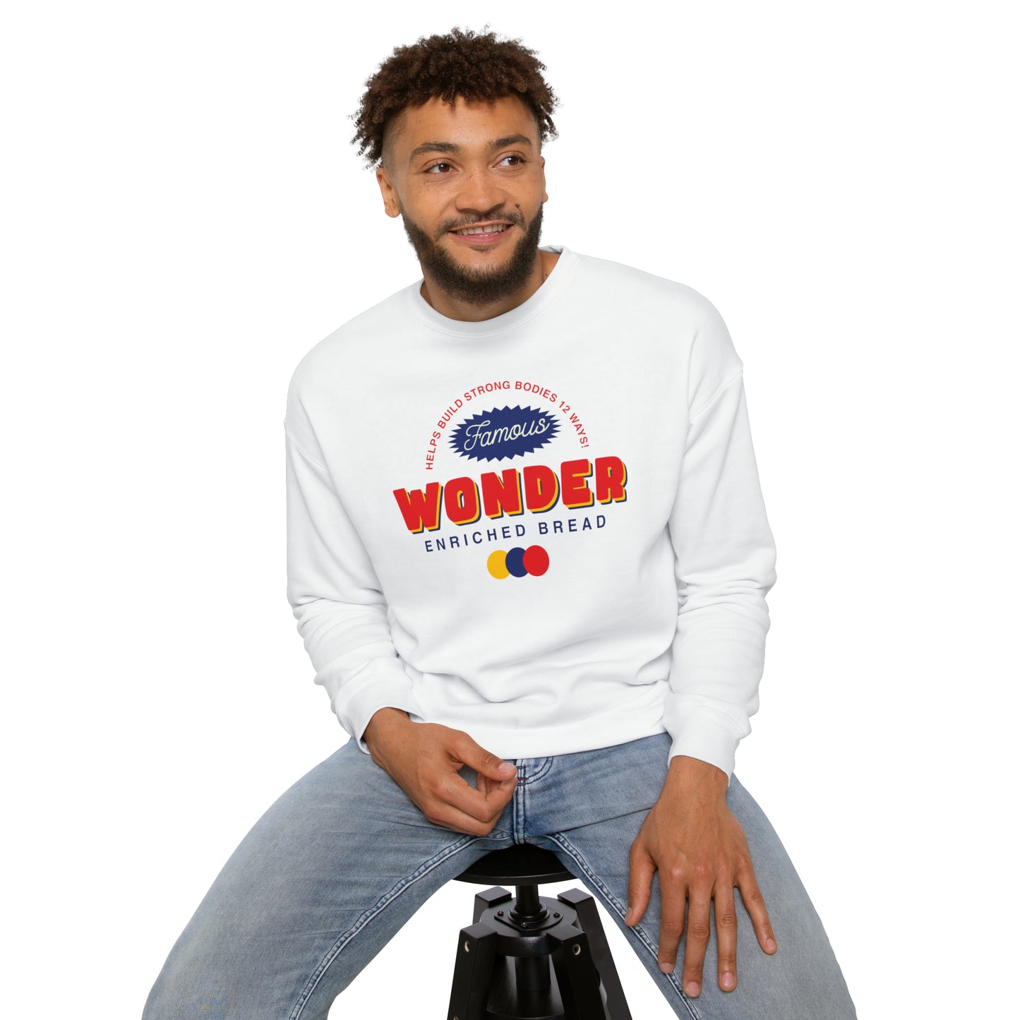 Sweatshirt Unisex Drop Shoulder, Wonder bread