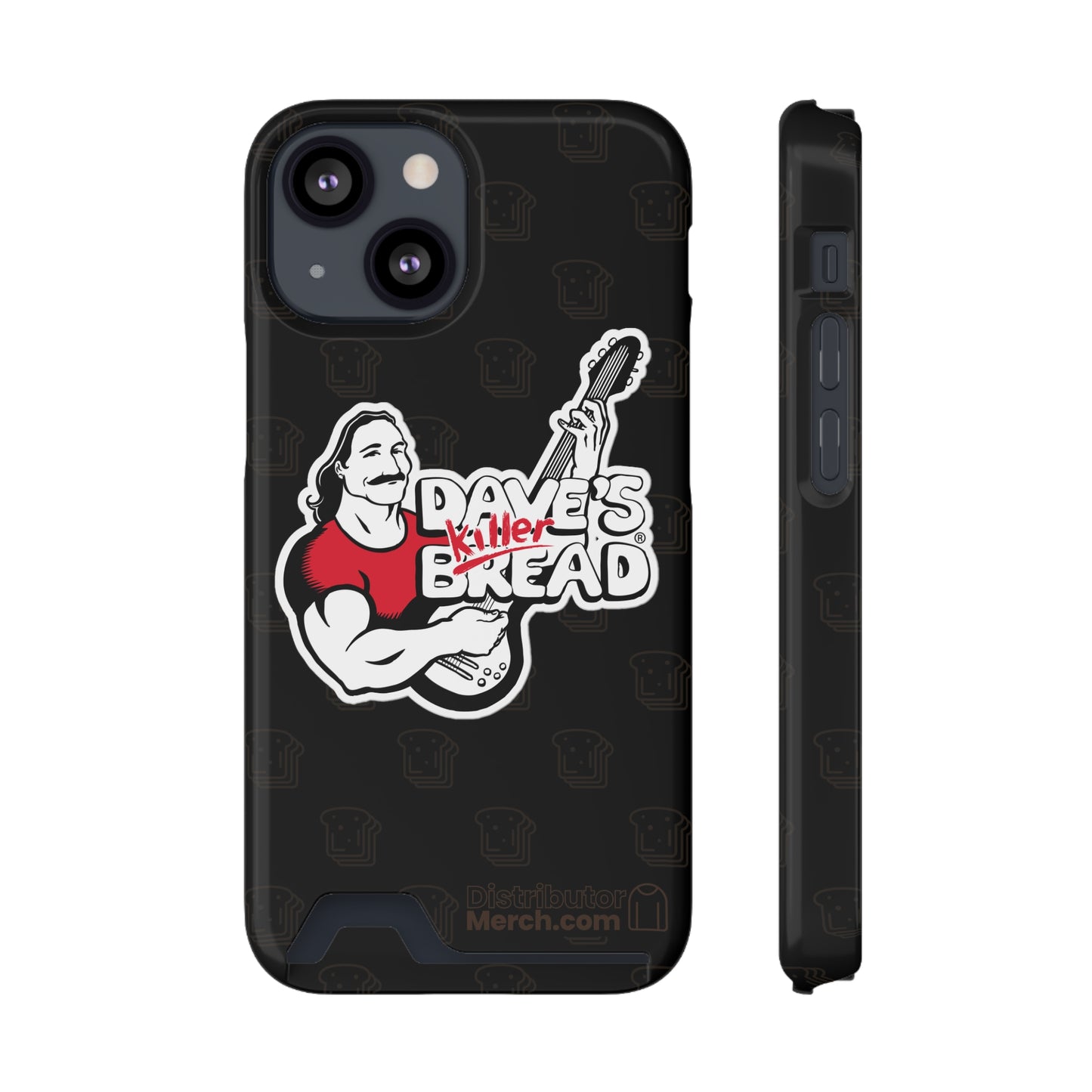 Phone Case With Card Holder, Dave's Killer Bread Logo.