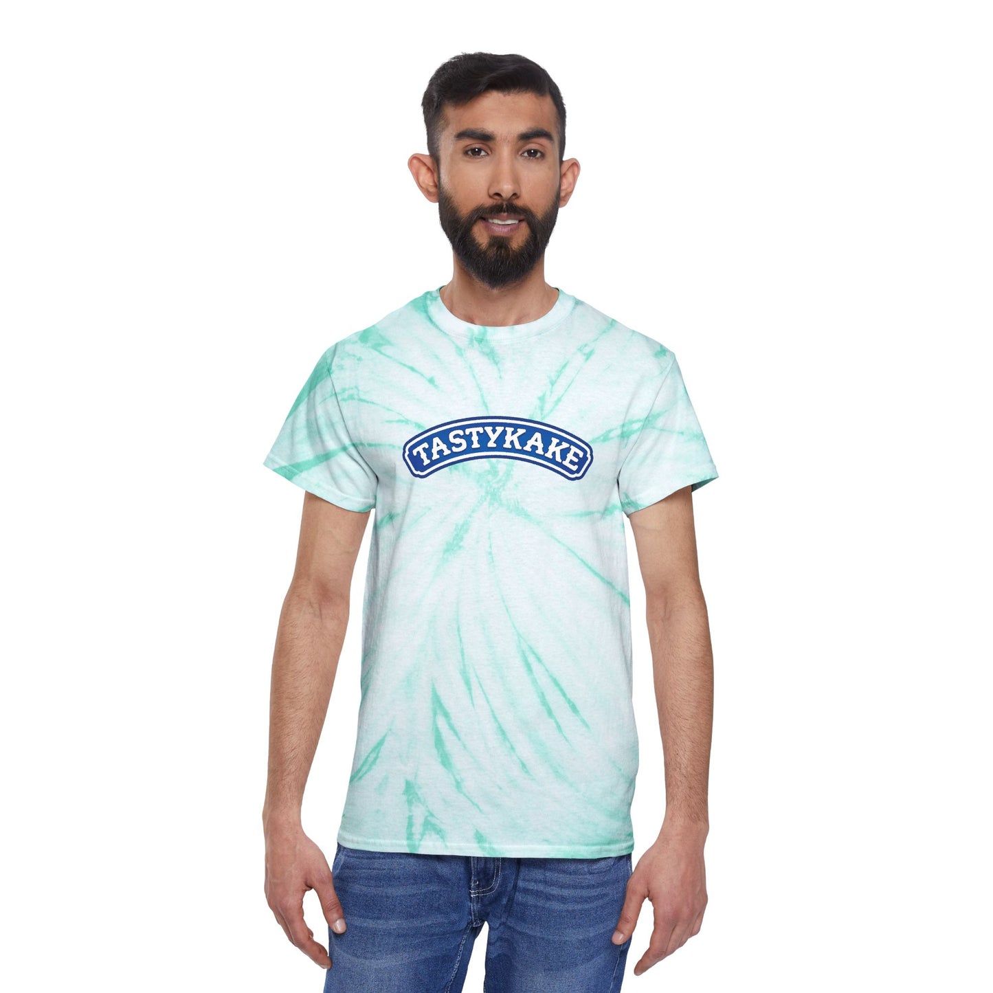 Retro Tie-Dye Tee with Tastykake logo, Vintage Cyclone Shirt, Fun Summer T-Shirt