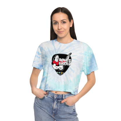 Dave's Killer Bread Women's Tie-Dye Crop Tee, Summer Fashion Top, Trendy Casual Wear, Unique Gift Idea, Boho Style Shirt, Festival Outfit