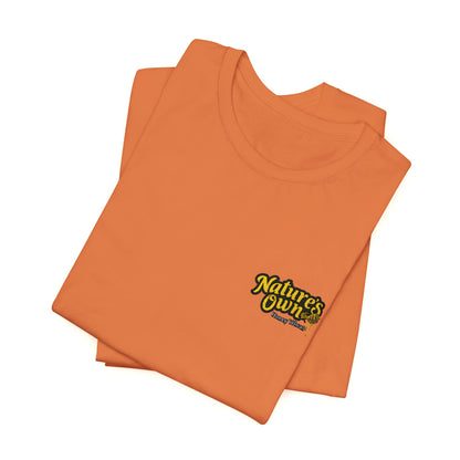 Unisex Jersey Short Sleeve Tee with Honey wheat Nature's Own embroidered logo