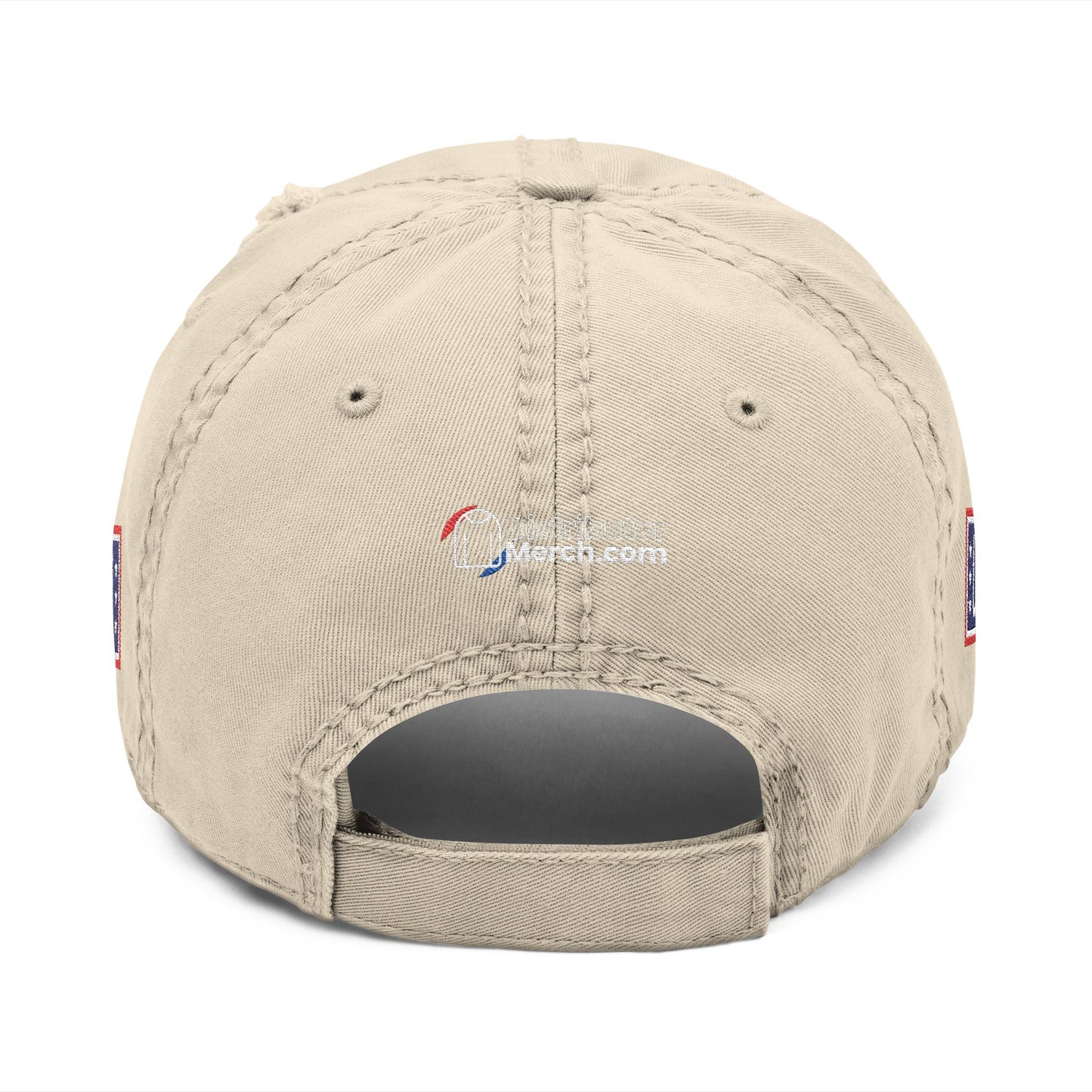 Classic Distressed Hat Cap with Wonder bread and USO Embroidered logos