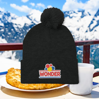 Wonderbread Embroidered Pom-Pom Knit Cap – TastyKake Logo