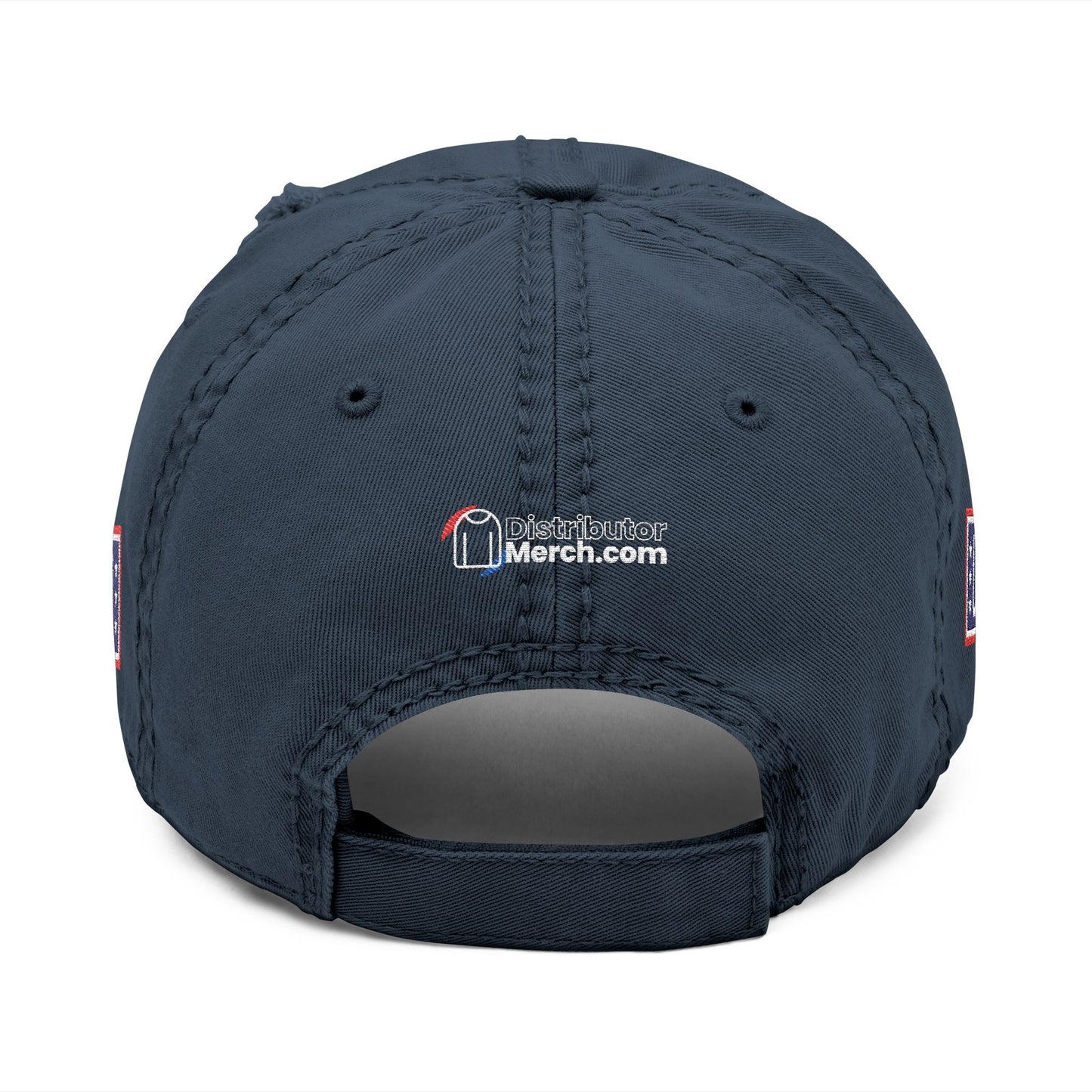 Classic Distressed Hat Cap with Wonder bread and USO Embroidered logos