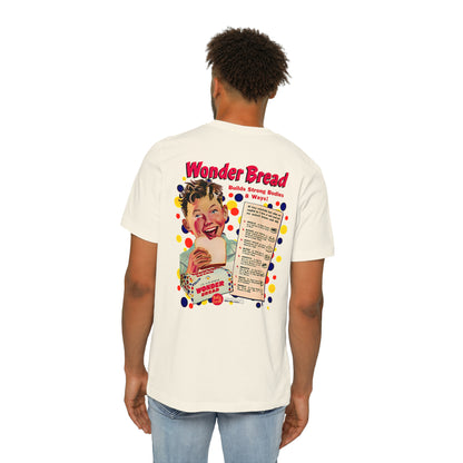 T-Shirt Short-Sleeve Jersey, USA-Made Unisex ,Wonder bread, Vintage front and back.