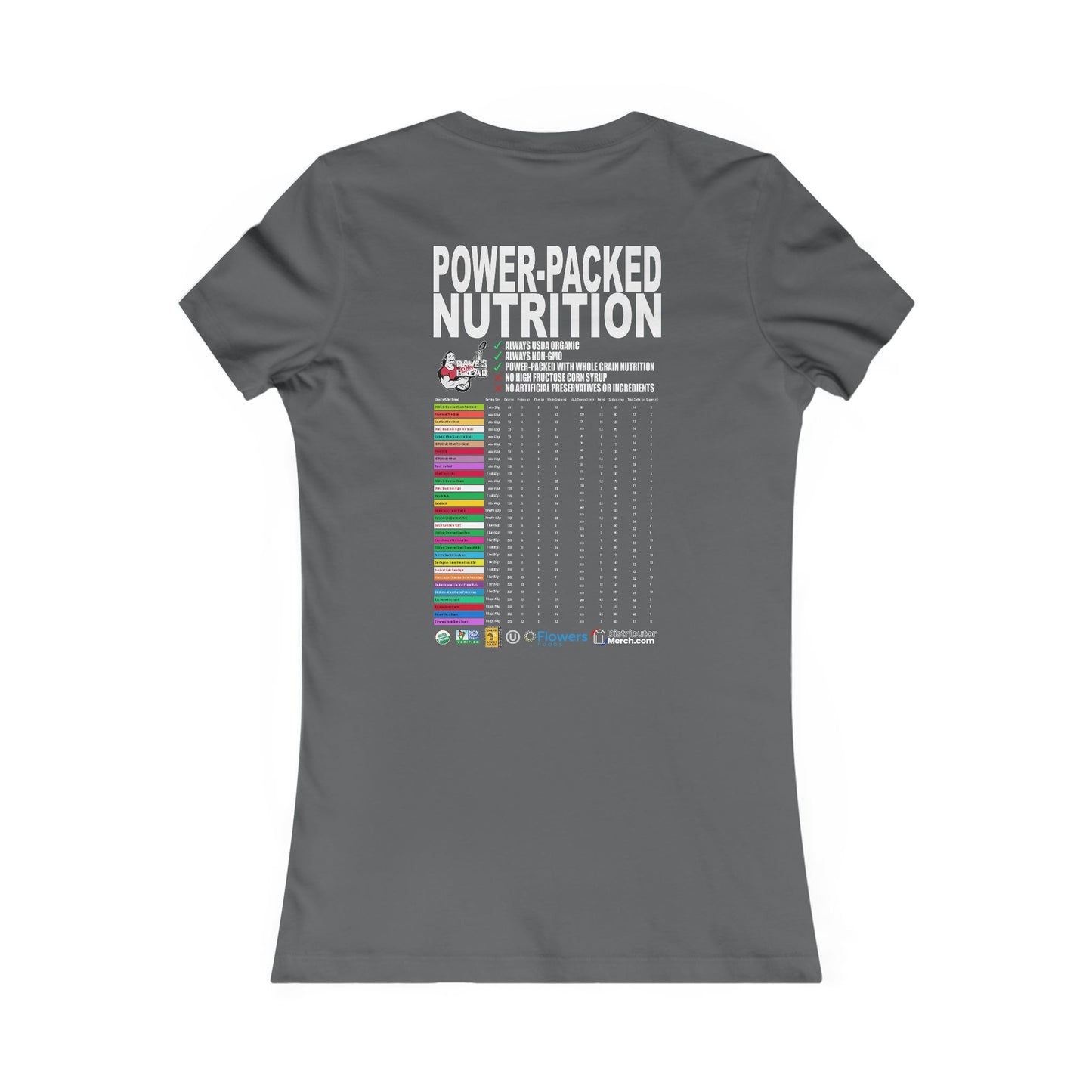 Dave's Killer Bread T-Shirt, Women's Favorite, Back logos!