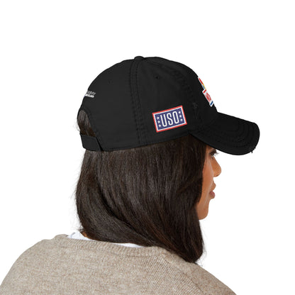 Classic Distressed Hat Cap with Wonder bread and USO Embroidered logos