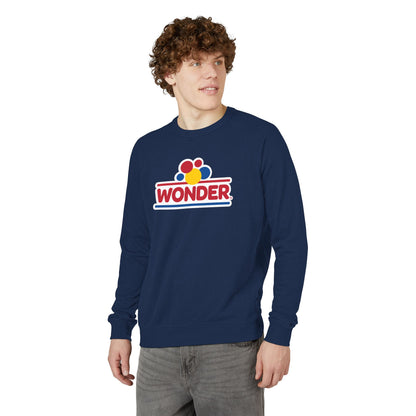 Crewneck Sweatshirt — Retro Colorful Wonder Bread Graphic