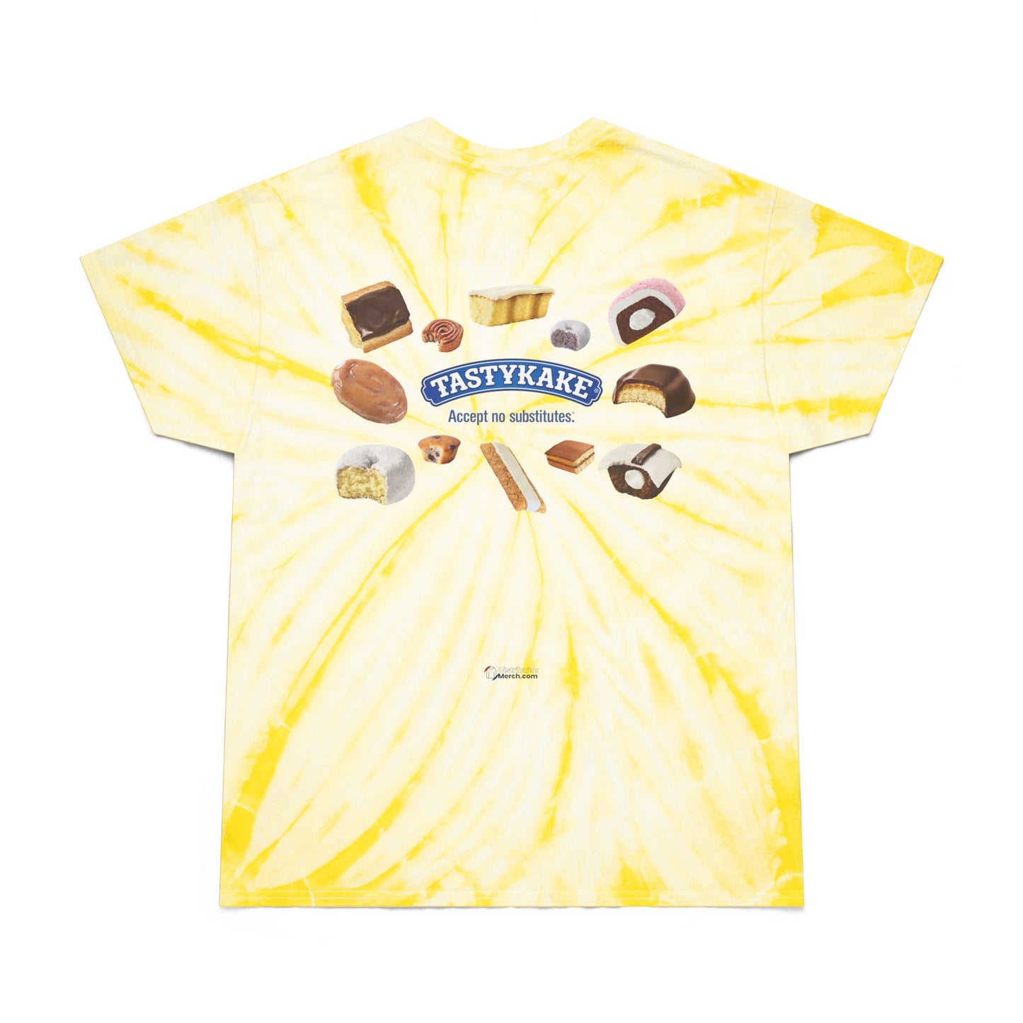 Tastykake Retro Tie-Dye Tee, cakes graphics, Vintage Cyclone Shirt, Fun Summer T-Shirt, Casual Wear, Gift for Food Lovers, 80s Nostalgia