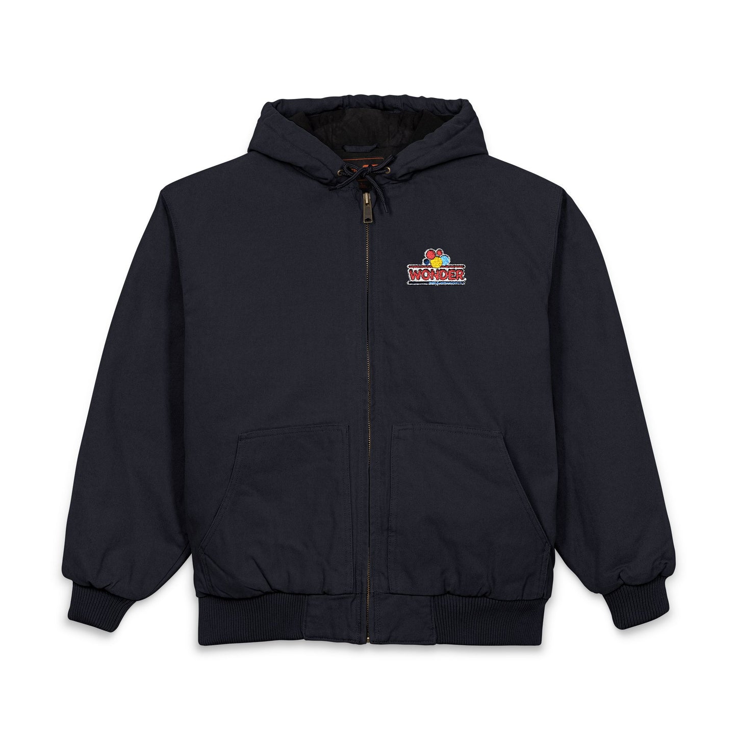 Wonderbread Embroidered Duck Cloth Work Jacket — Men's Hooded Outdoor Workwear