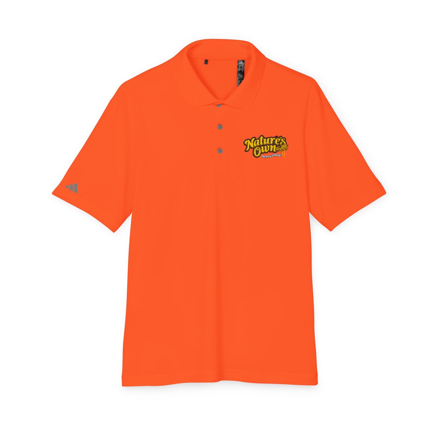 Adidas Unisex Performance Polo Shirt with Embroidered Nature's Own Honey Wheat