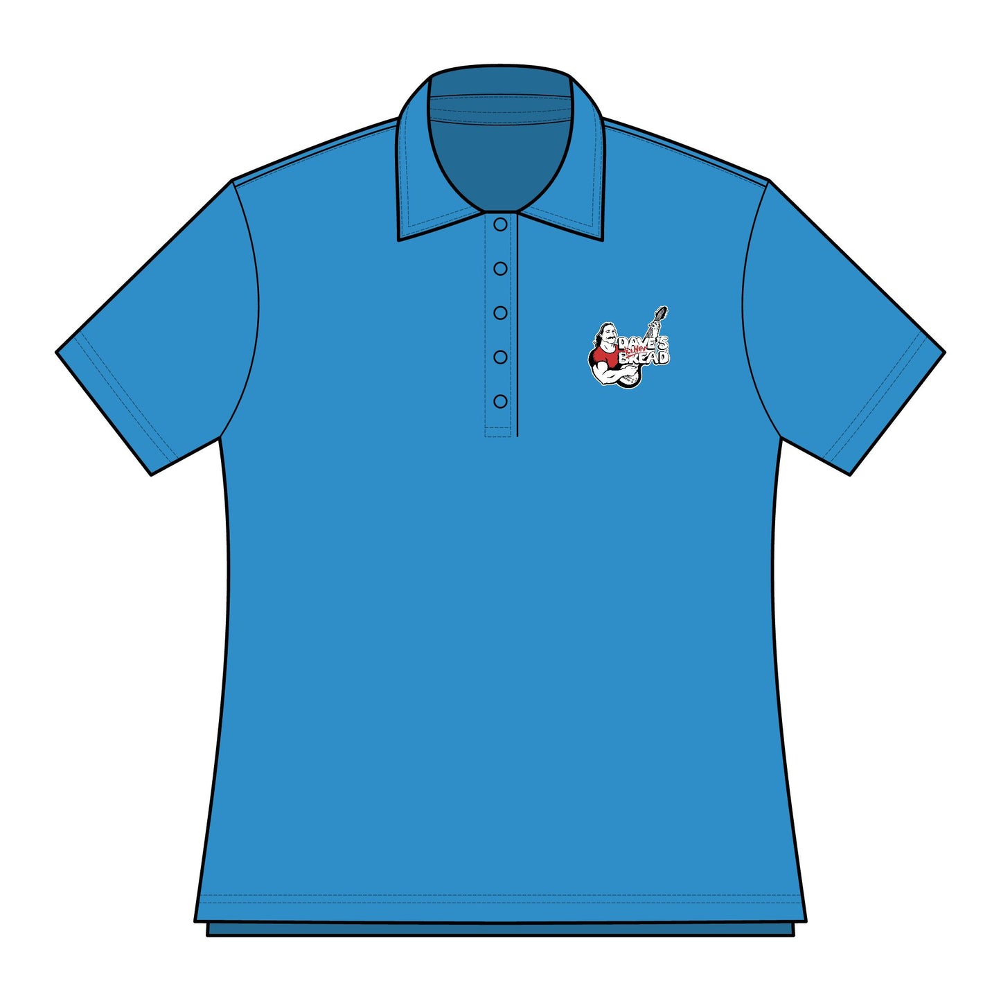Oceanside Polo Shirt for Women, Stylish Golf Shirt with Dave's Killer Bread Logo