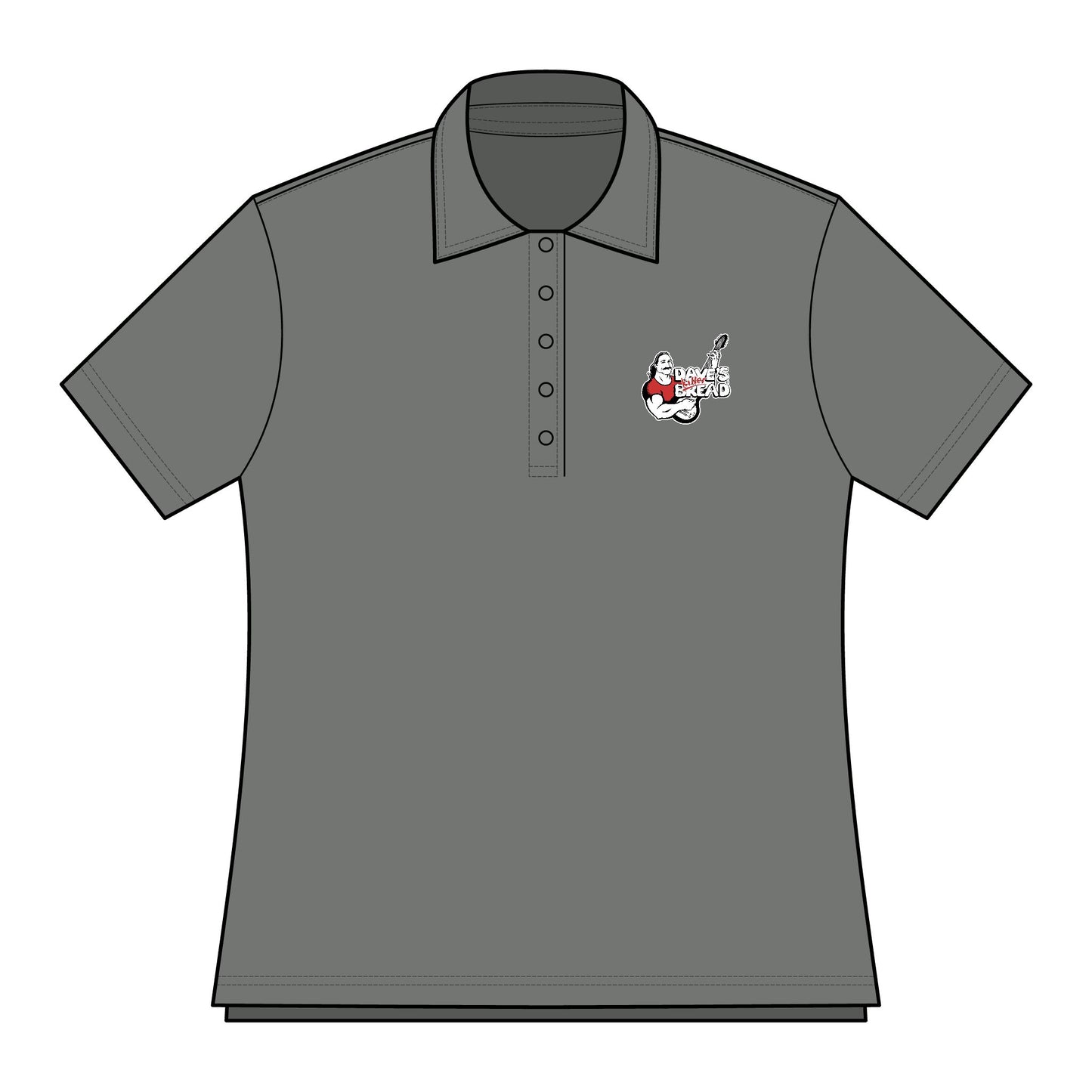 Oceanside Polo Shirt for Women, Stylish Golf Shirt with Dave's Killer Bread Logo