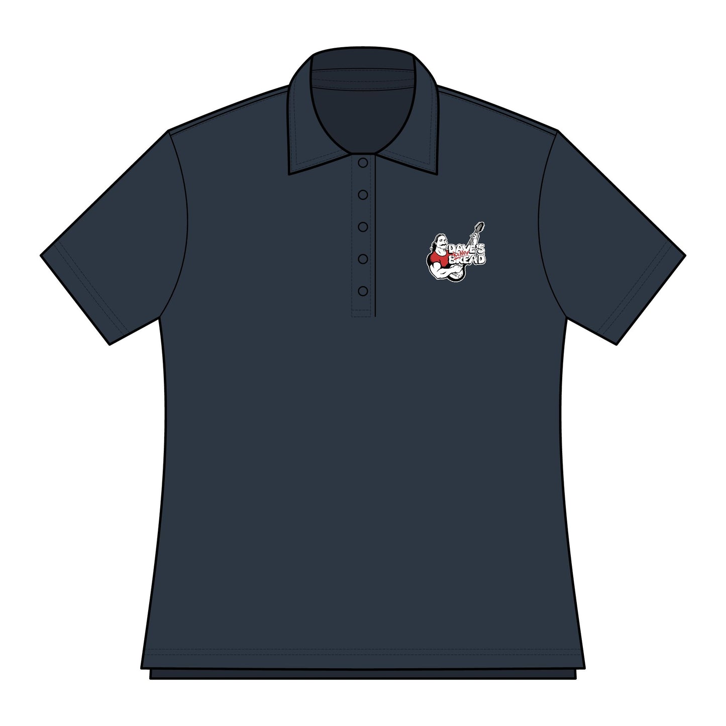 Oceanside Polo Shirt for Women, Stylish Golf Shirt with Dave's Killer Bread Logo