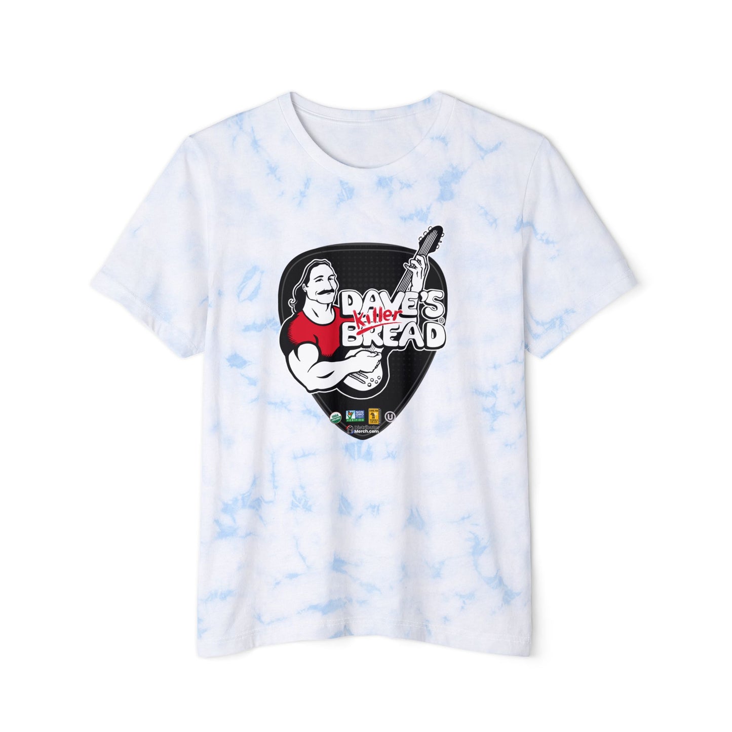 Dave's Killer Bread Unisex Tie-Dye Graphic Tee – Casual Cool Vibes, Music Lovers Shirt, Festival Fashion, Gifting for Foodies, Summer Wardrobe Essential