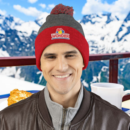 Wonderbread Embroidered Pom-Pom Knit Cap – TastyKake Logo