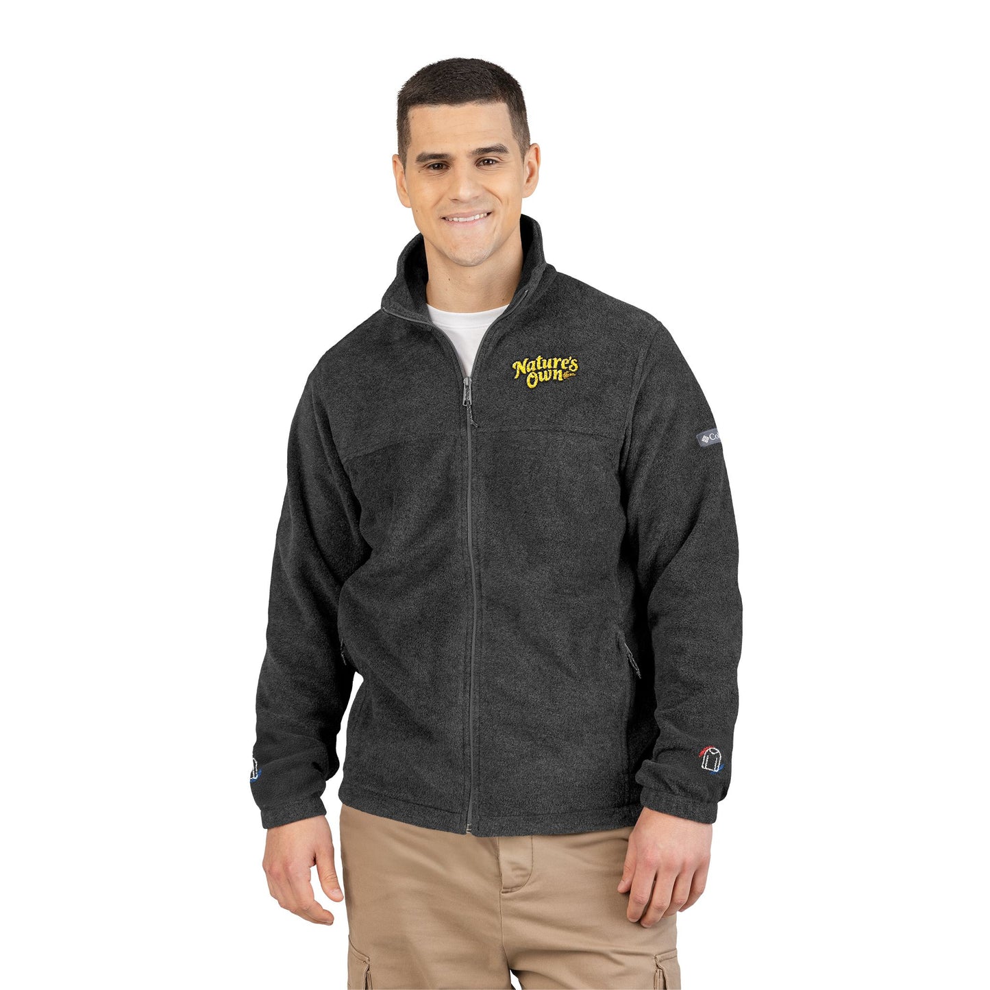 Nature's Own Columbia Embroidered Fleece Jacket "Goodness is in Our Nature" Back