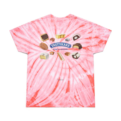 Tastykake Retro Tie-Dye Tee, cakes graphics, Vintage Cyclone Shirt, Fun Summer T-Shirt, Casual Wear, Gift for Food Lovers, 80s Nostalgia