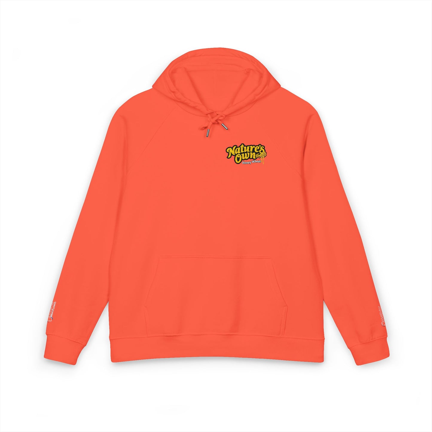 Nature's own Honey Wheat Embroidered Coral Raglan Hoodie