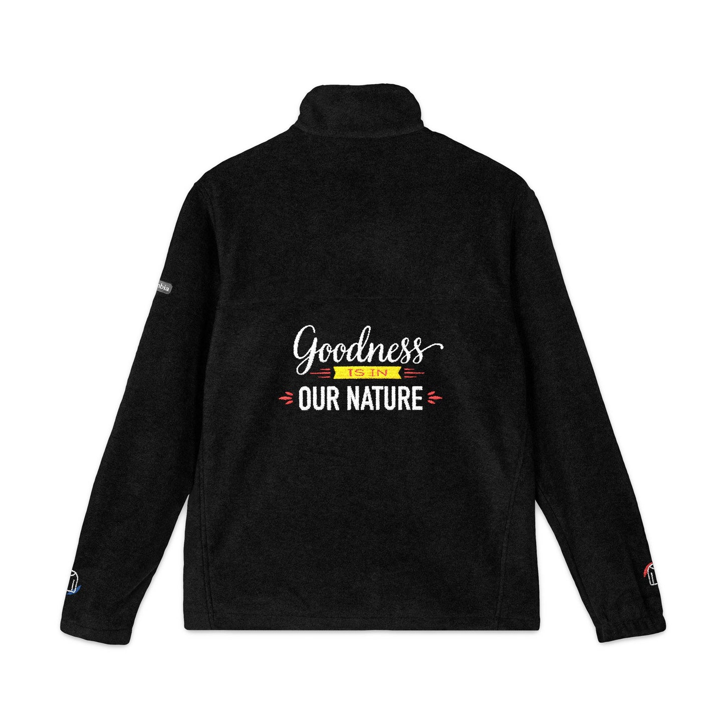 Nature's Own Columbia Embroidered Fleece Jacket "Goodness is in Our Nature" Back