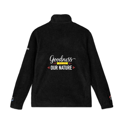 Nature's Own Columbia Embroidered Fleece Jacket "Goodness is in Our Nature" Back