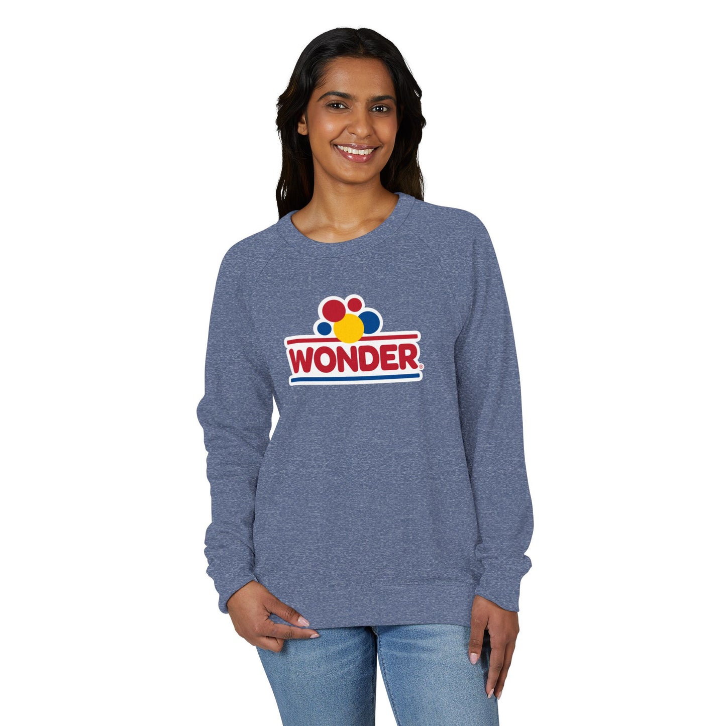 Crewneck Sweatshirt — Retro Colorful Wonder Bread Graphic
