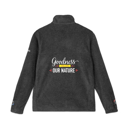 Nature's Own Columbia Embroidered Fleece Jacket "Goodness is in Our Nature" Back