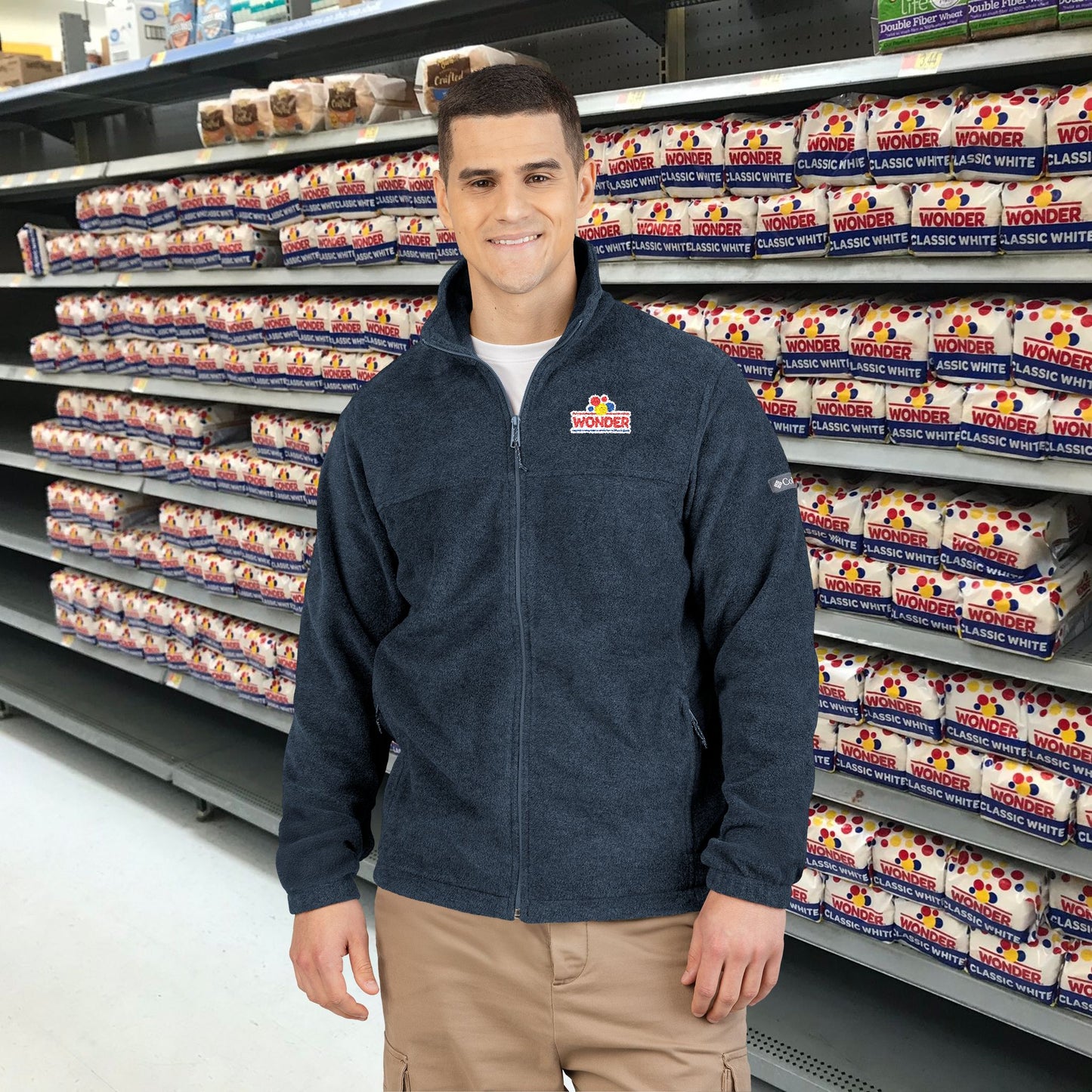 Wonderbread Unisex Columbia Fleece Jacket (Embroidery)