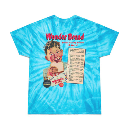 Retro Tie-Dye Tee, Wonder Bread Graphic Shirt, Vintage Cyclone Shirt, Fun Summer T-Shirt, Casual Wear, Gift for Food Lovers, 80s Nostalgia