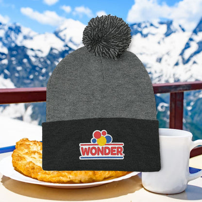 Wonderbread Embroidered Pom-Pom Knit Cap – TastyKake Logo