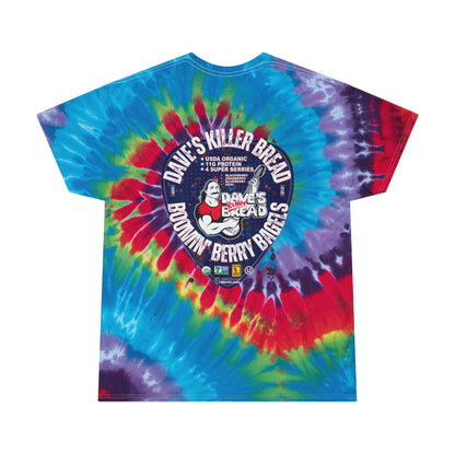 Spiral Tie-Dye Tee featuring Dave's Killer Bread Boomin' Berry Bagels design