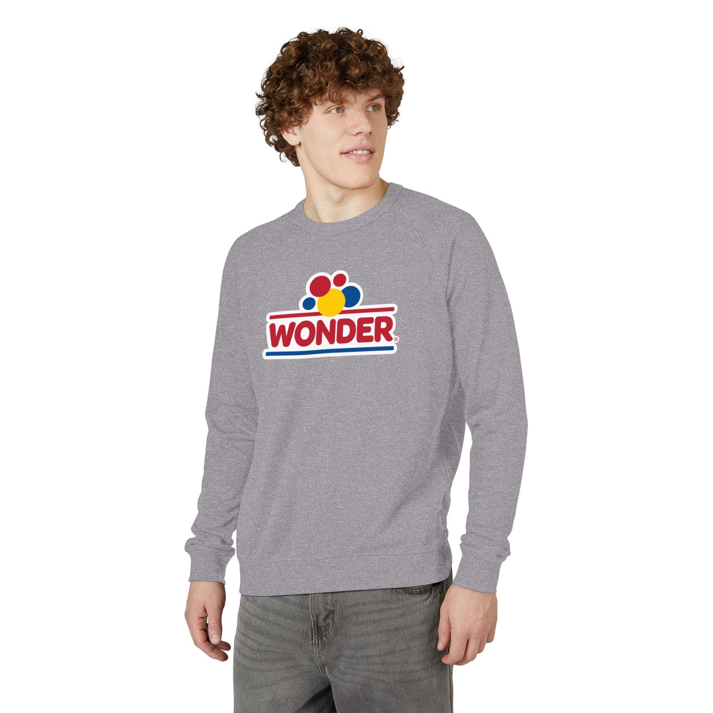 Crewneck Sweatshirt — Retro Colorful Wonder Bread Graphic