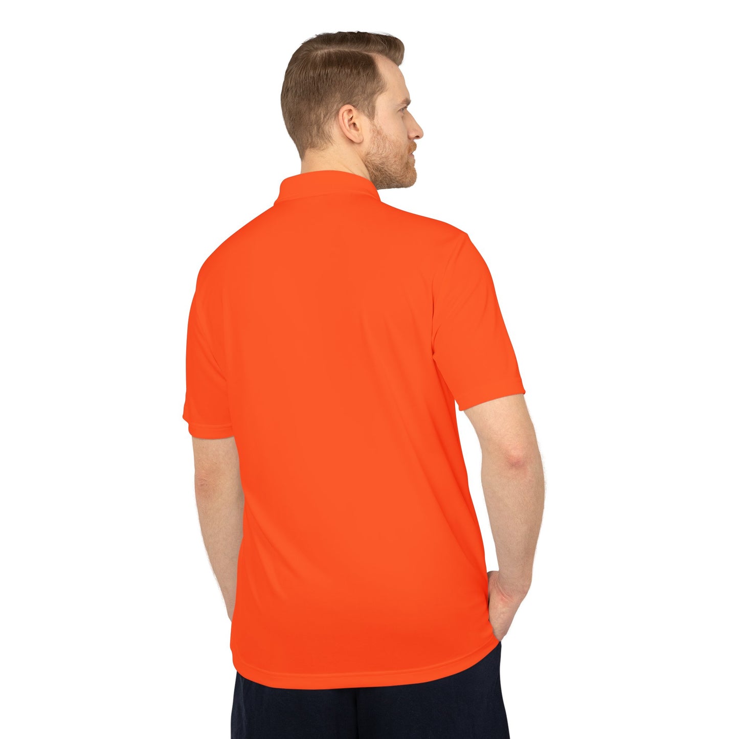 Adidas Unisex Performance Polo Shirt with Embroidered Nature's Own Honey Wheat